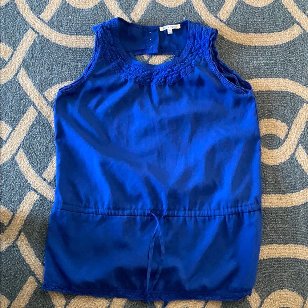 Black rainn blue top